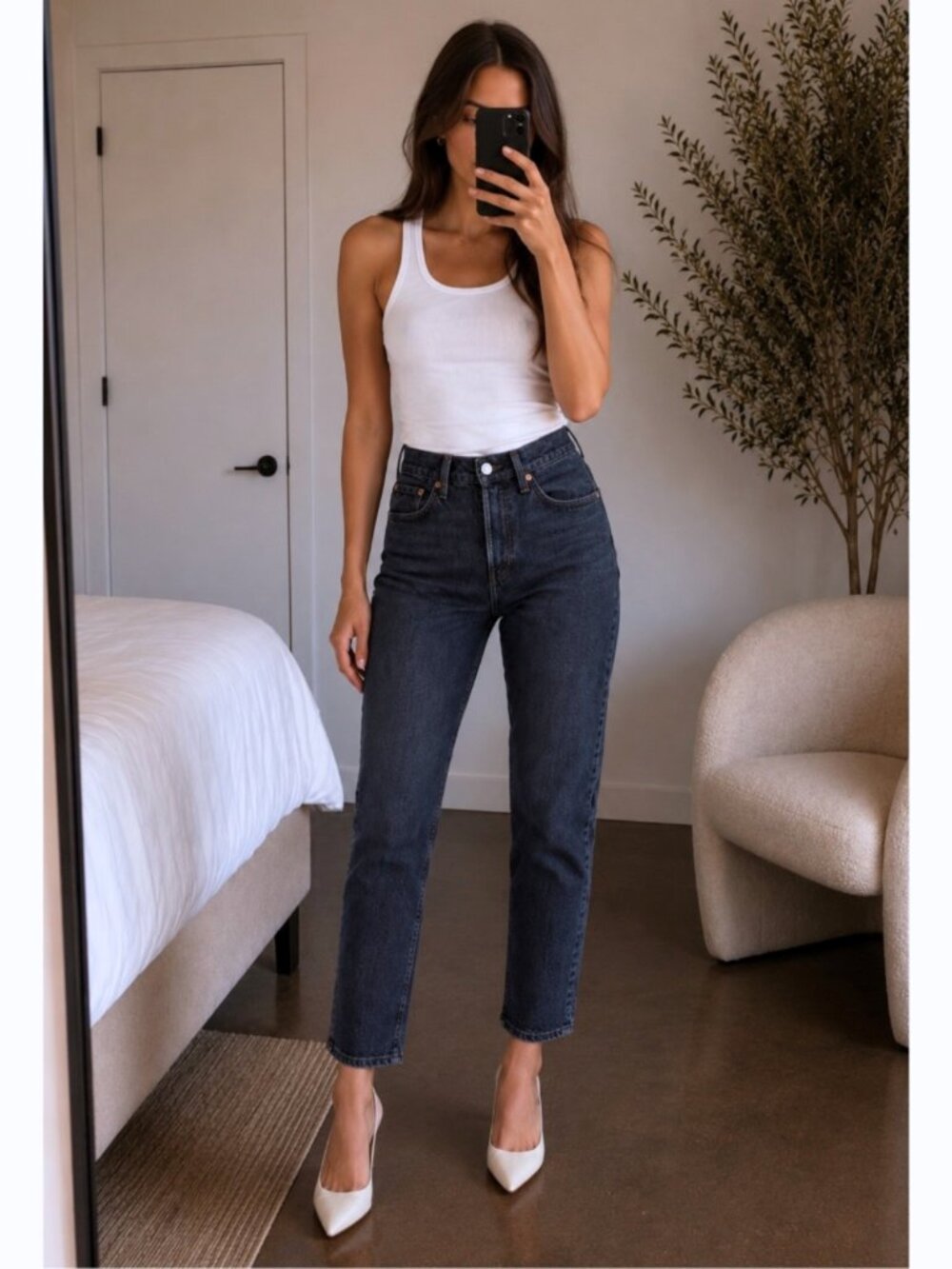 Levi’s Premium Wedgie Icon Jeans 27 Fits 29 Wild Bunch Black $98
